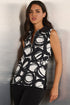 Shan Sofia Zipped sleeveless polo top